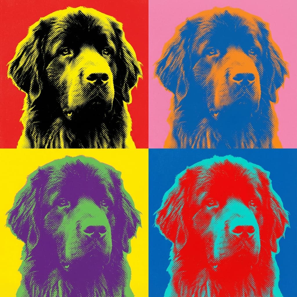 Newfoundland in Warhol style