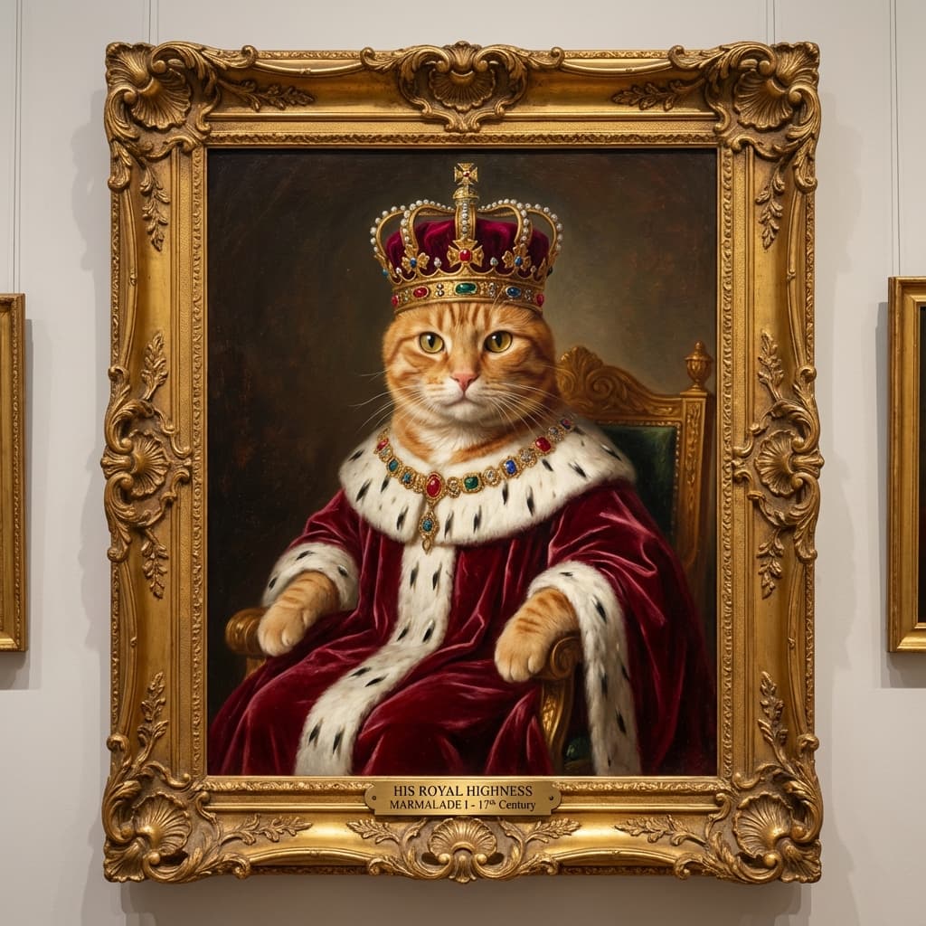 Orange Tabby in Royal style