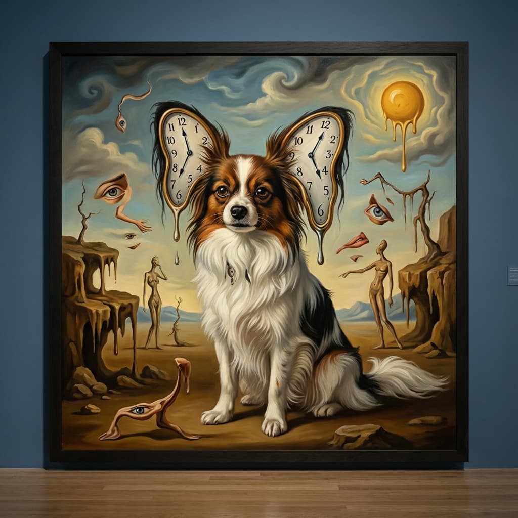 Papillon in Dali style