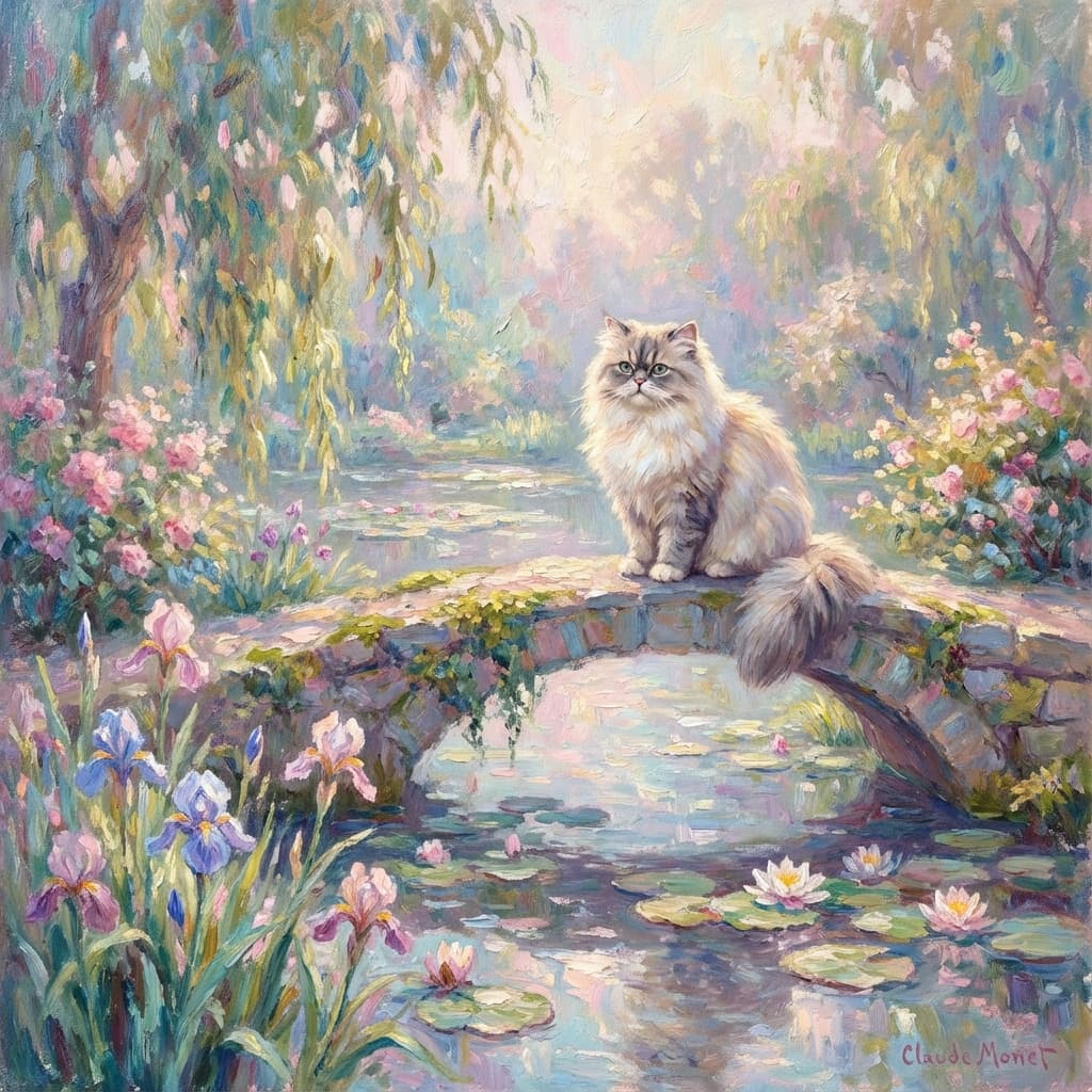 Persian in Monet style