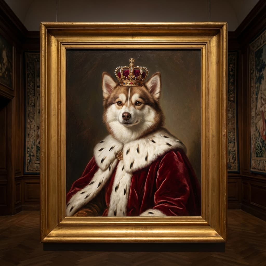 Pomsky in Royal style
