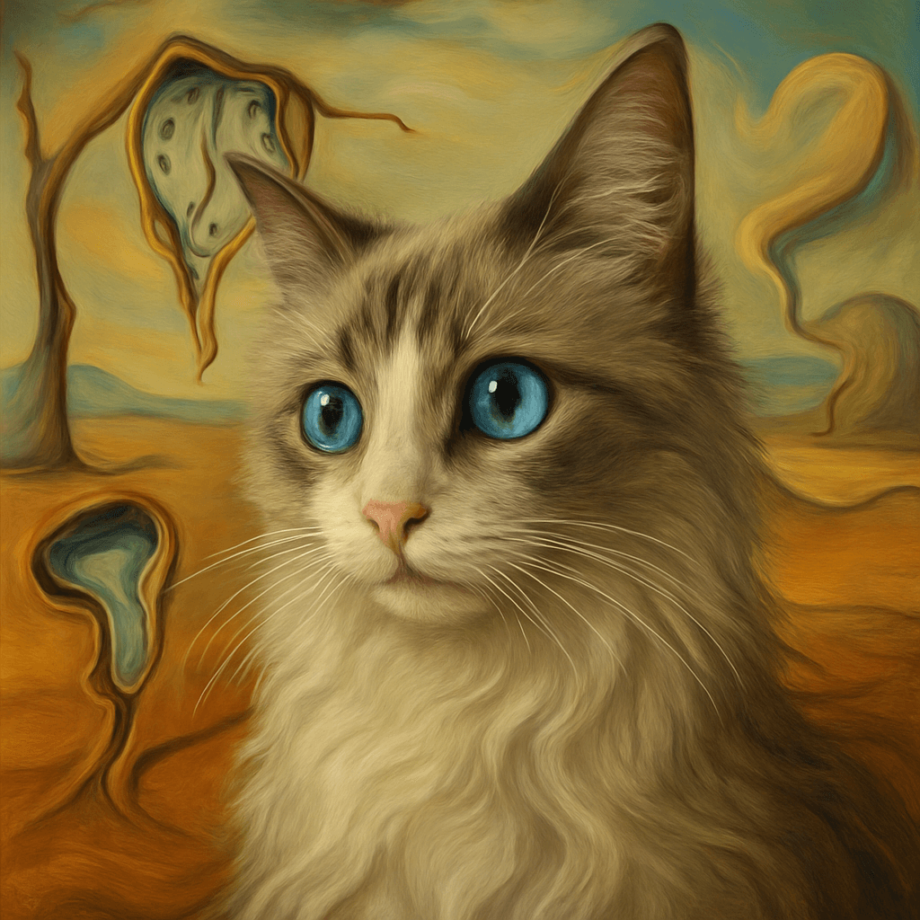 Ragdoll in Dali style