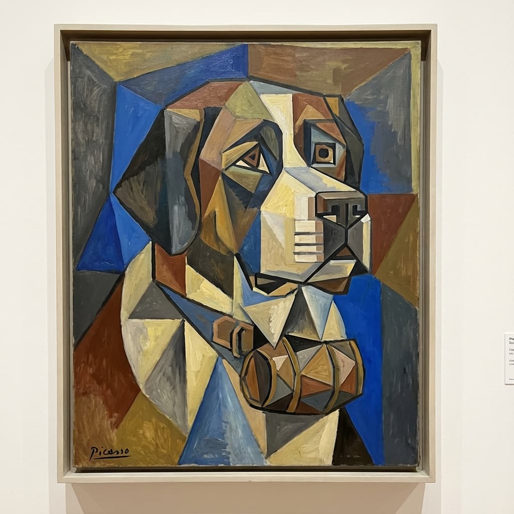 Saint Bernard in Picasso style