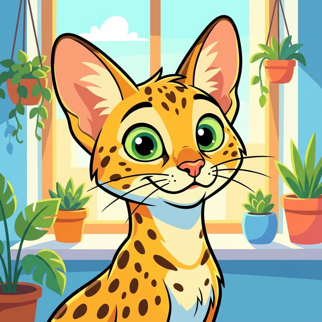 Savannah in Cartoon style