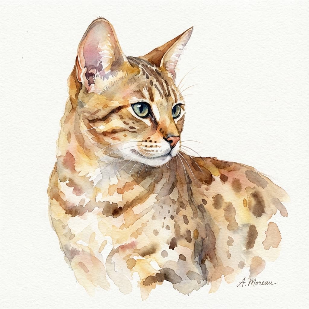 Savannah in Watercolor style