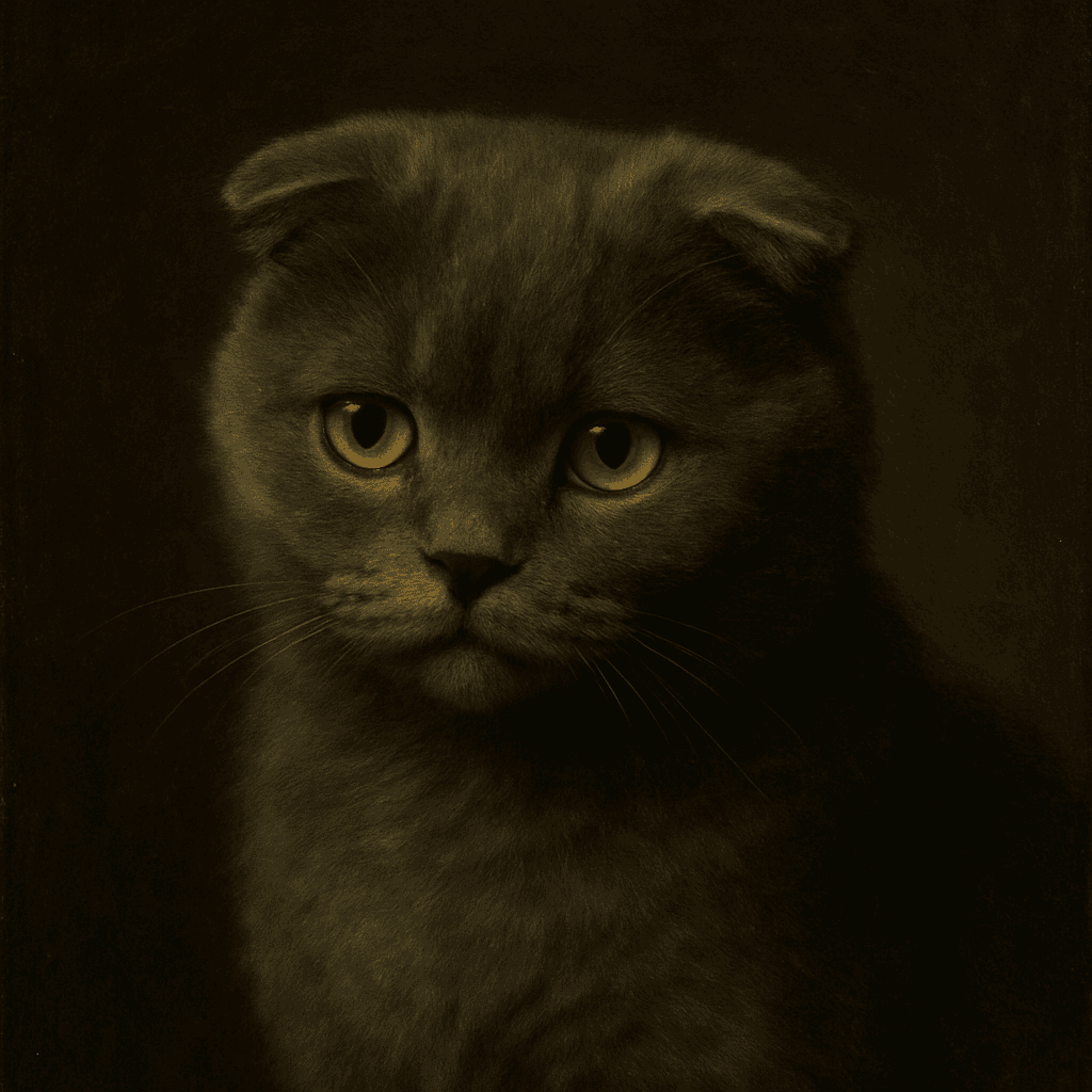Scottish Fold in Renaissance style