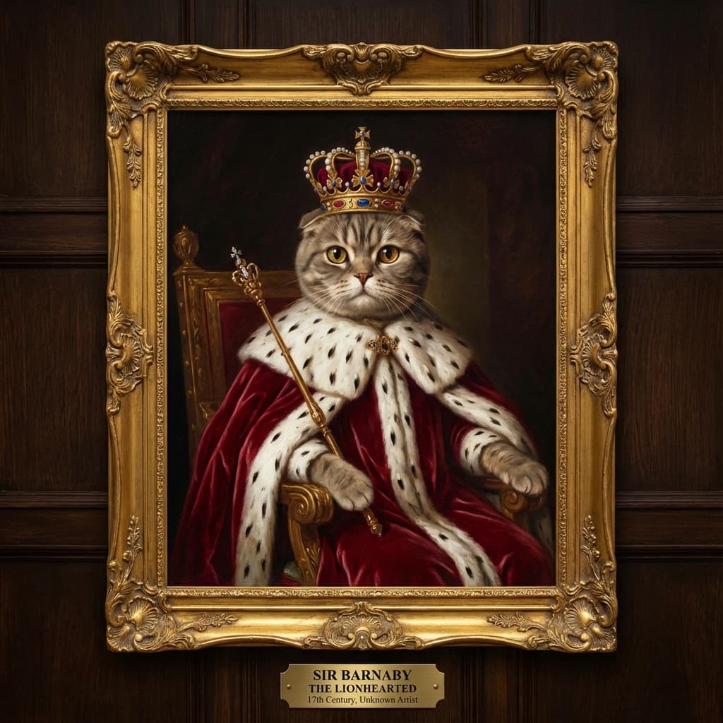 Scottish Fold in Royal style