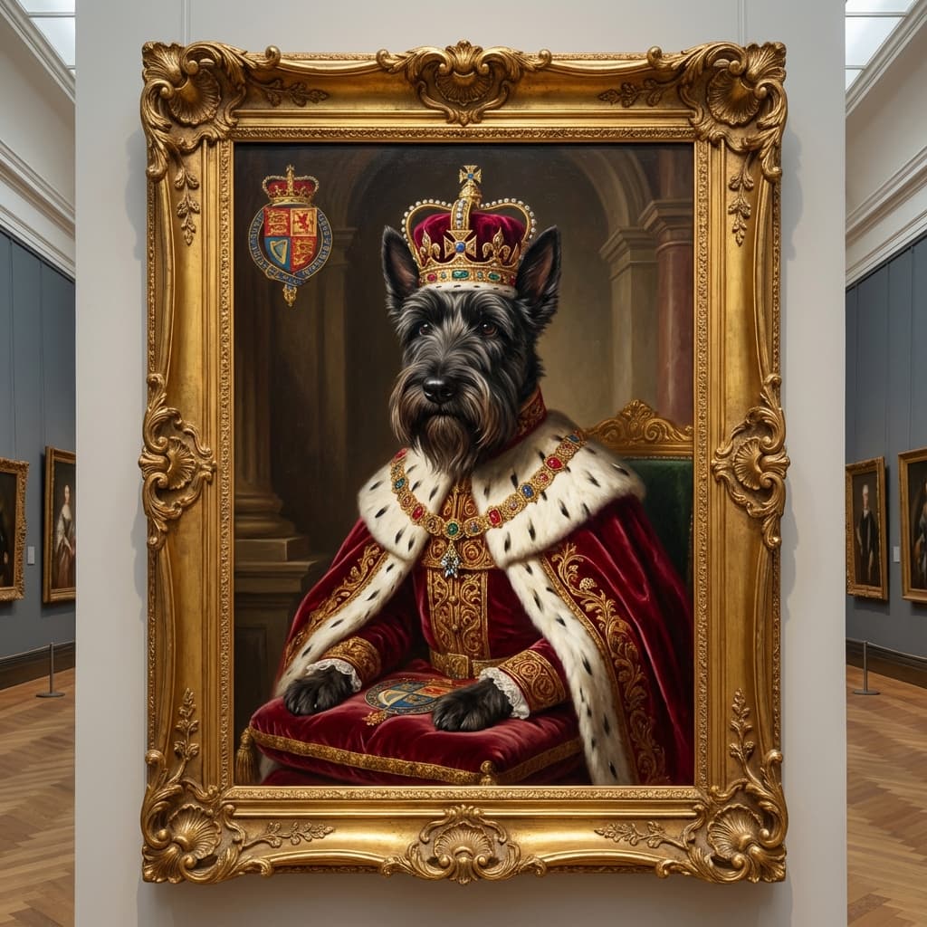 Scottish Terrier in Royal style