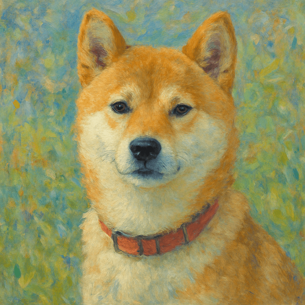 Shiba Inu in Monet style