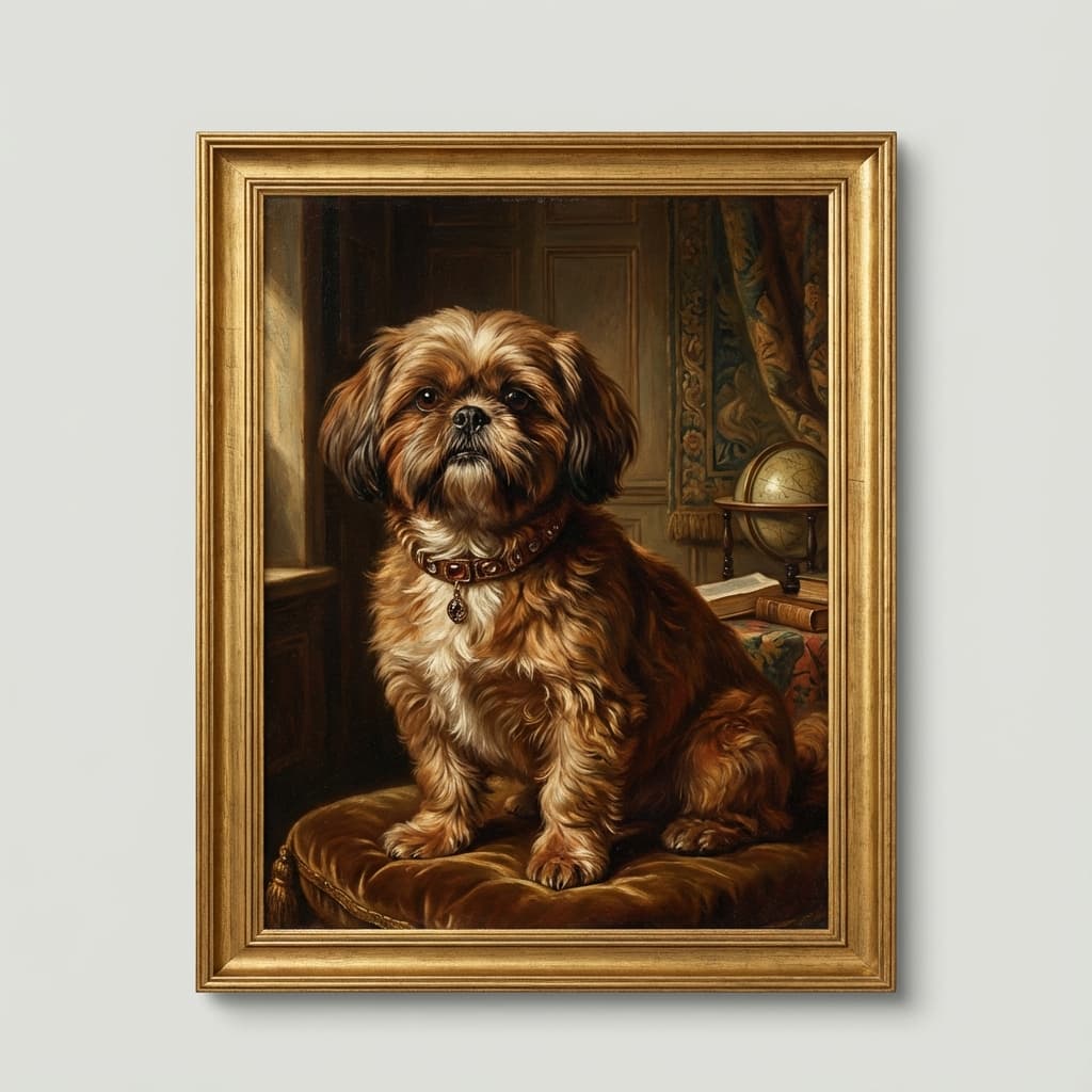 Shih Tzu in Renaissance style