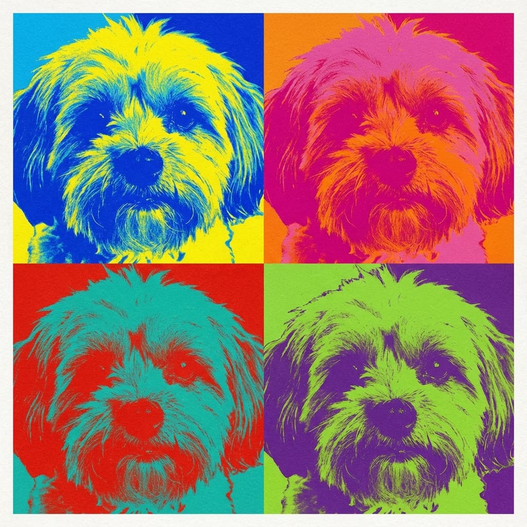 Shihpoo in Warhol style