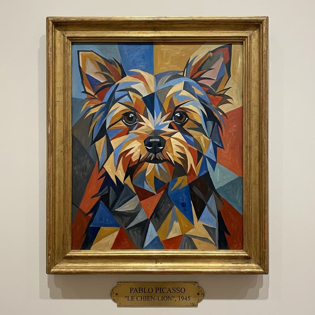 Shorkie in Picasso style