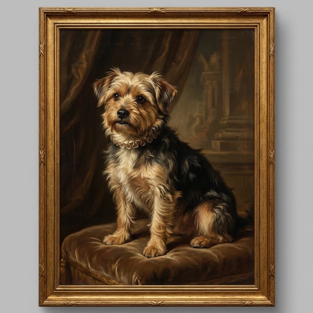 Shorkie in Renaissance style