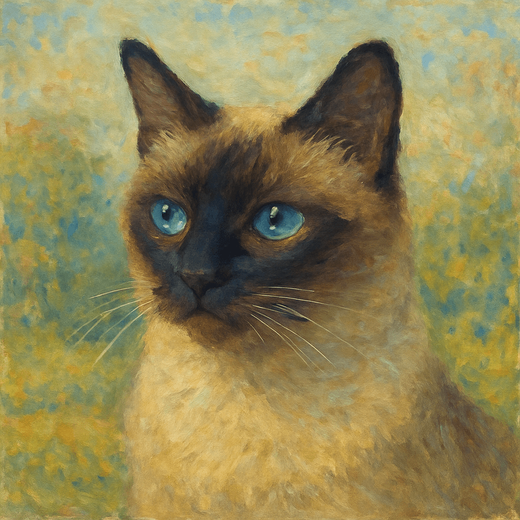 Siamese in Monet style