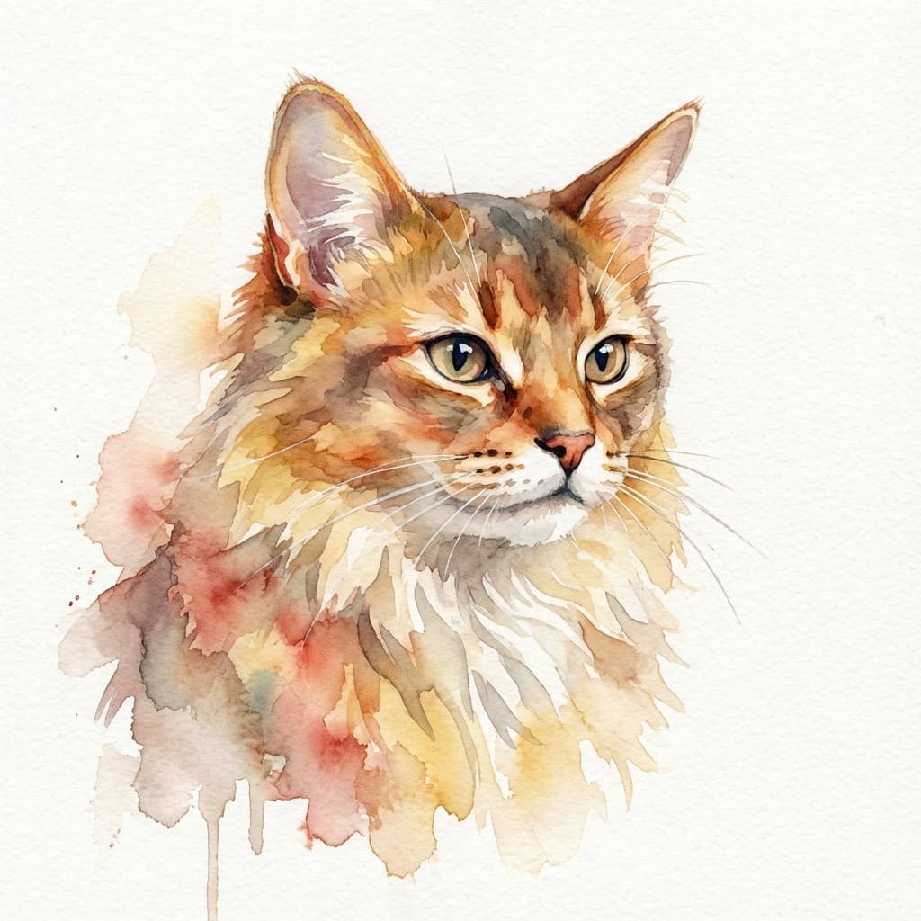 Somali in Watercolor style