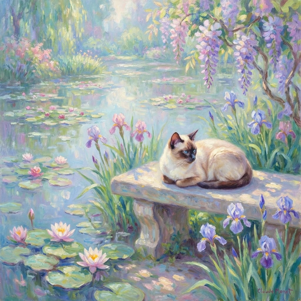 Tonkinese in Monet style