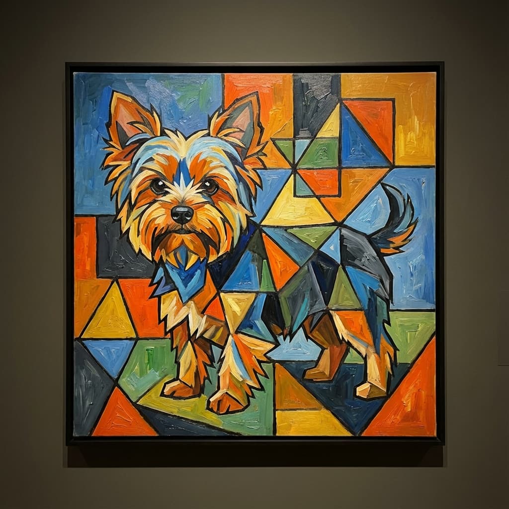 Yorkshire Terrier in Picasso style