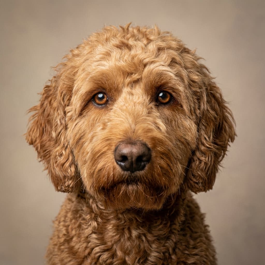 Labradoodle portrait example