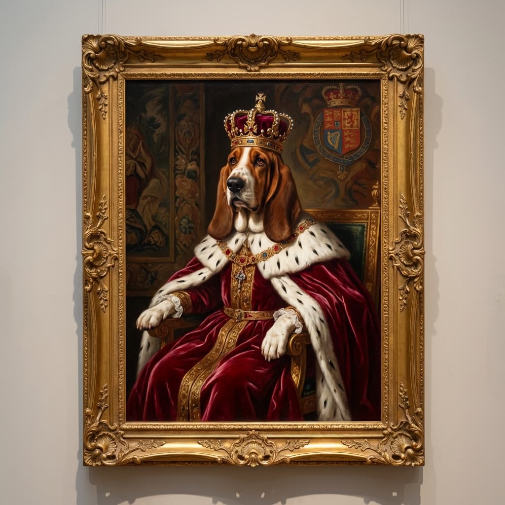 Basset Hound in Royal style