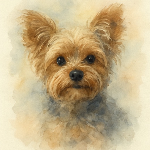 Pet Portrait in Watercolor