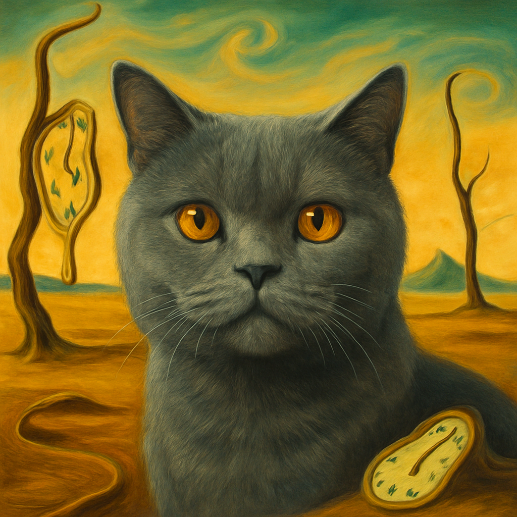 British Shorthair in Dali style