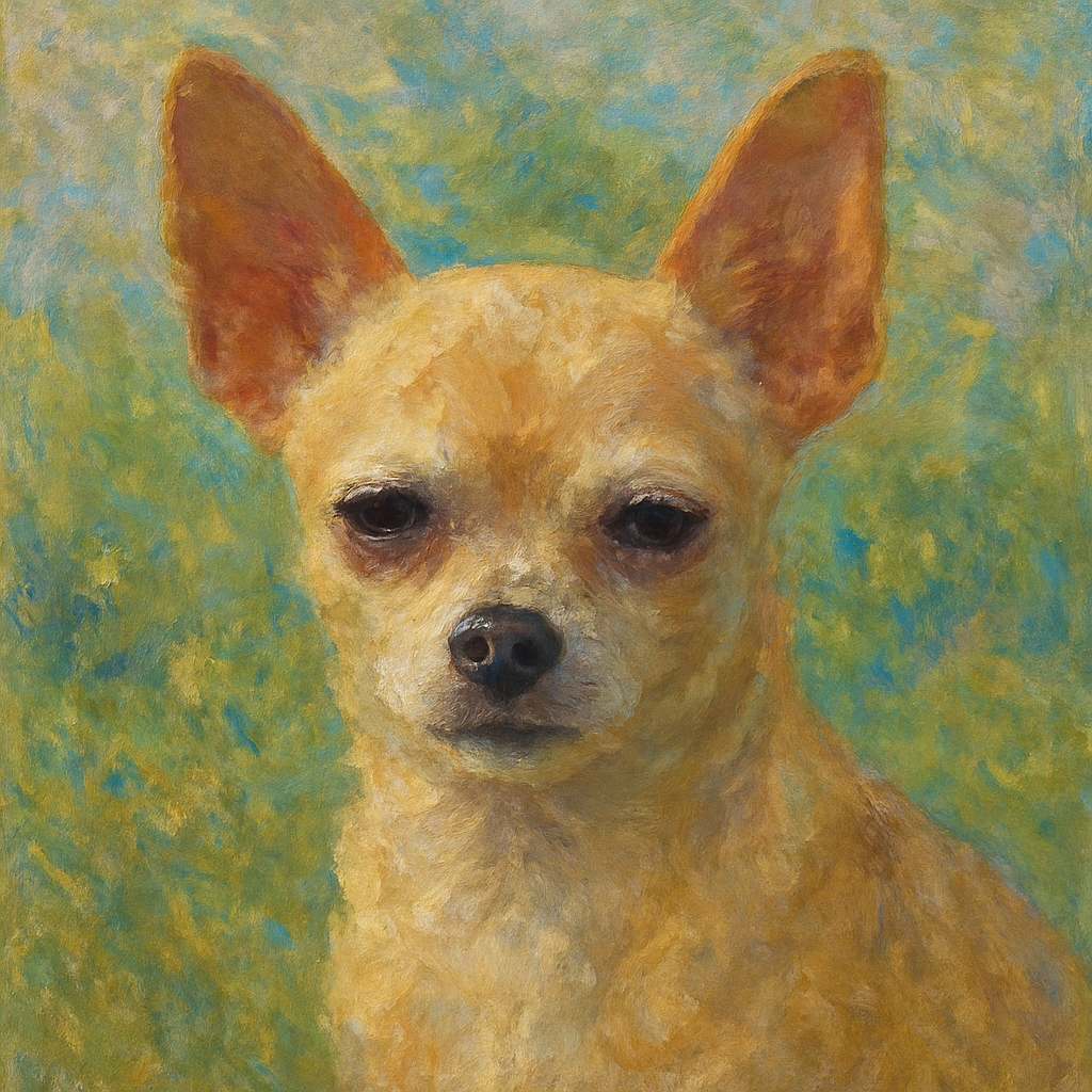 Chihuahua in Monet style