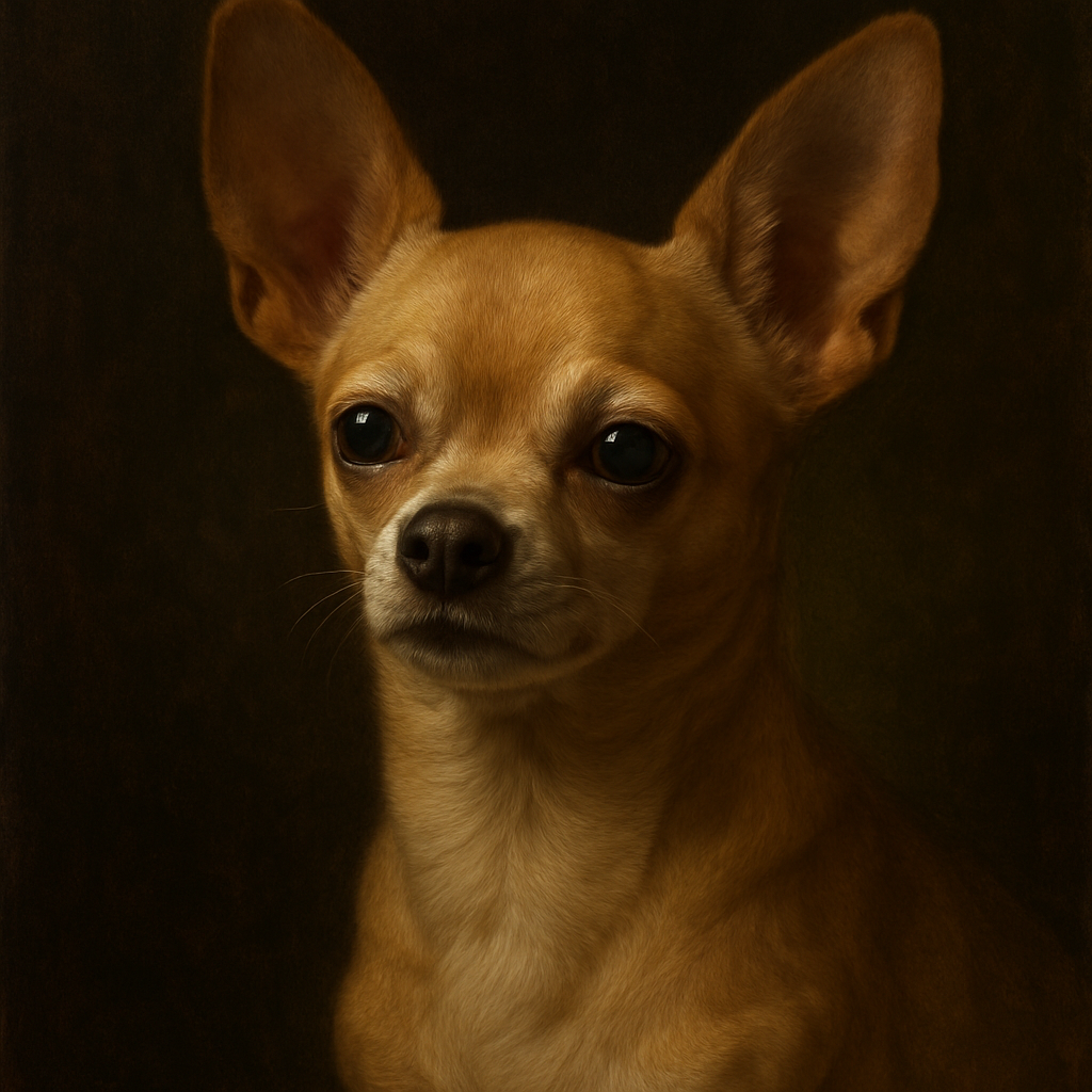 Chihuahua in Renaissance style