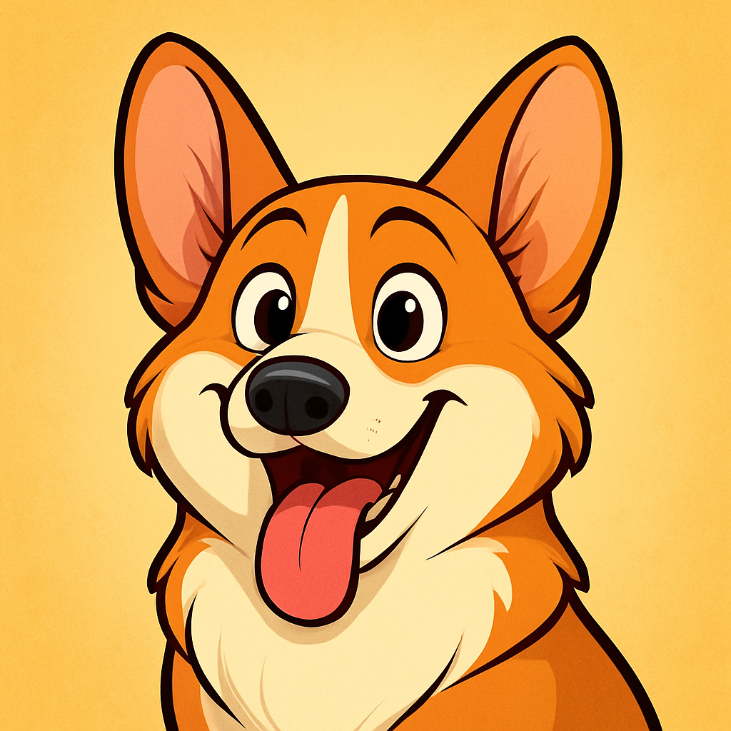 Corgi in Cartoon style
