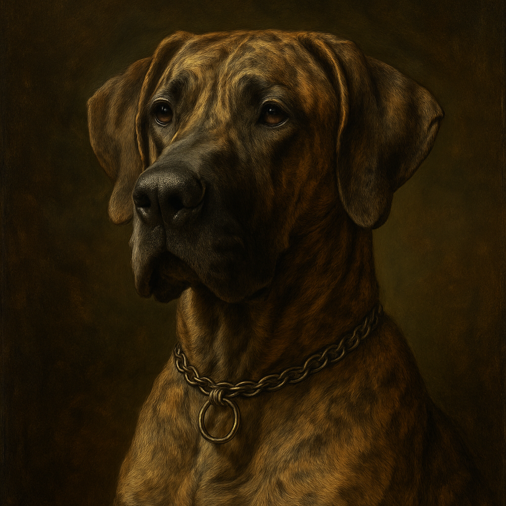 Great Dane in Renaissance style