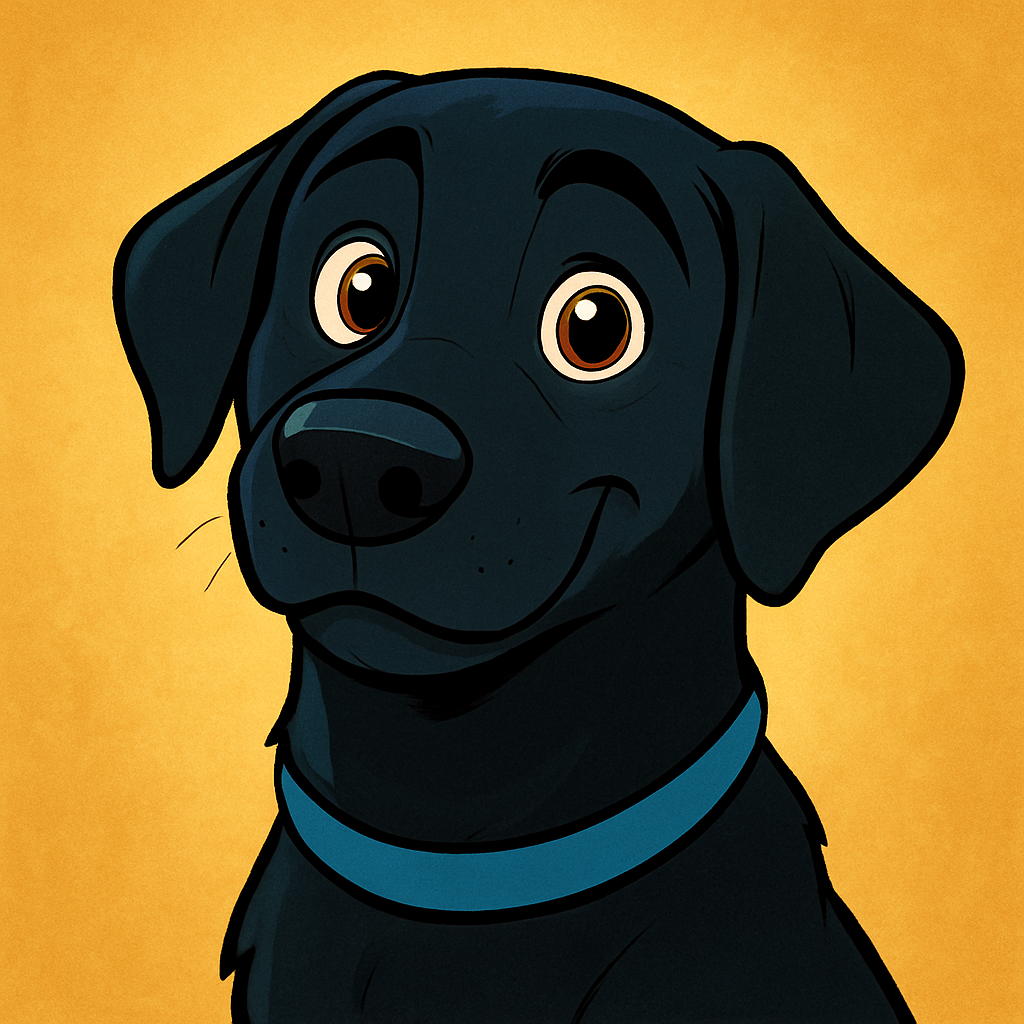 Labrador Retriever in Cartoon style