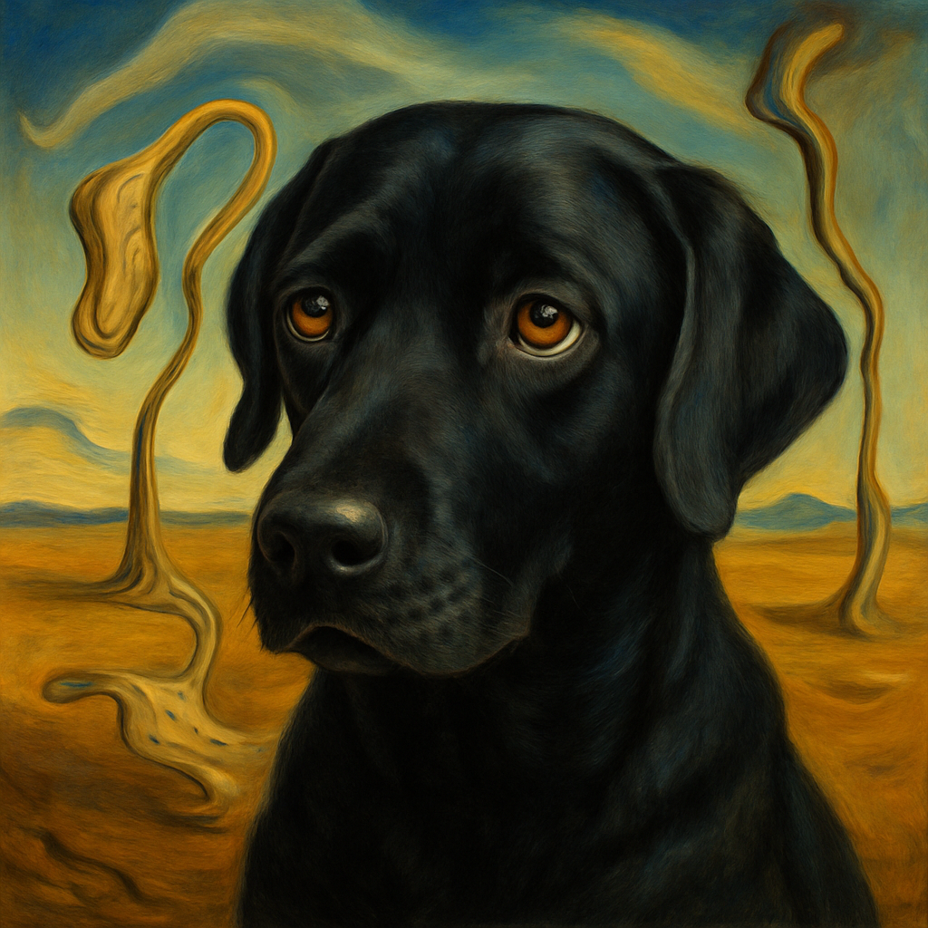 Labrador Retriever in Dali style