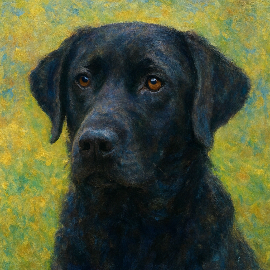 Labrador Retriever in Monet style