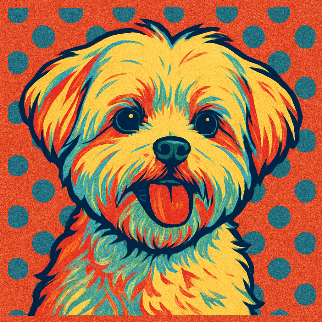 Maltese in Warhol style