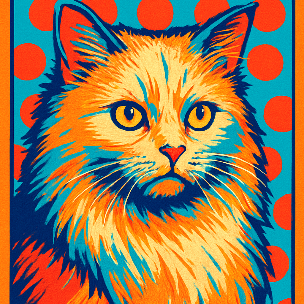 Persian in Warhol style