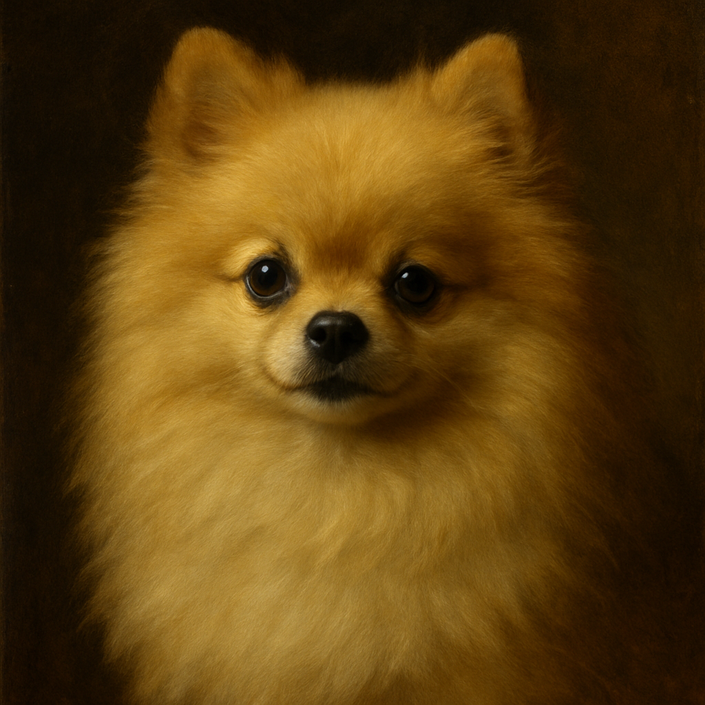 Pomeranian in Renaissance style